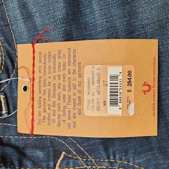 Nwt True Religion Becky Jeans - Picture 15 of 16
